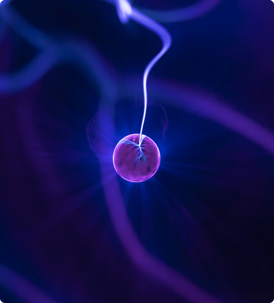 An image of a cell being sparked with electricity